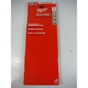 Milwaukee 48-39-0514 Band Saw Blade 44-7/8" Bimetal Pk2
